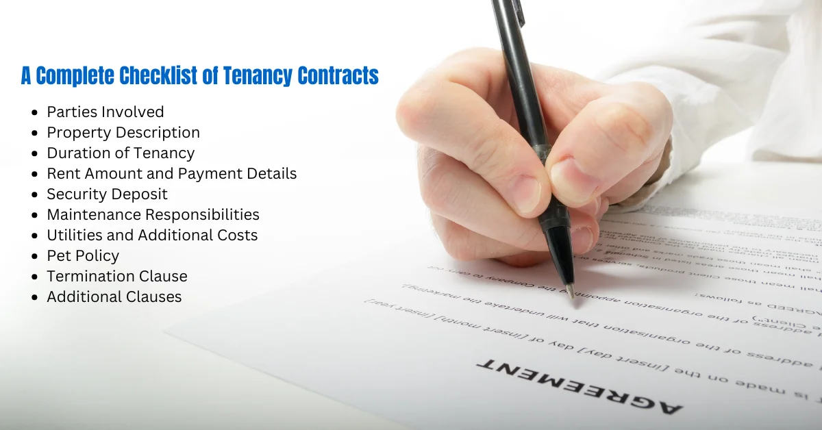 A Complete Checklist of Tenancy Contracts